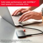 Disco SSD Externo SanDisk Portable 1TB USB-C USB 3.2 Gen 2 (800Mb/s) - Image 4