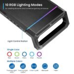 Base para Monitor Ewent EW1268 Foldable RGB c/ Hub USB 3.0 Preto - Image 2