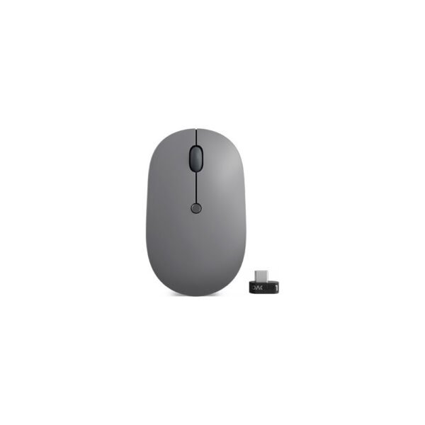Rato Lenovo Go Ambidestro RF Wireless Ótico 2400 DPI Cinza