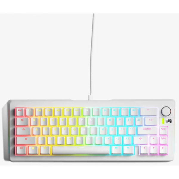 Teclado Mecânico Glorious GMMK 3 65% Branco - Fox Switch (US)