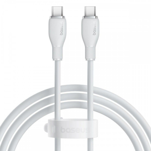 Cabo Baseus Pudding USB-C PD 100W 1,2m Branco