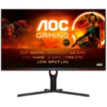 Monitor AOC U32G3X/BK 31.5" LED IPS UltraHD 4K 1ms 144Hz G-Sync