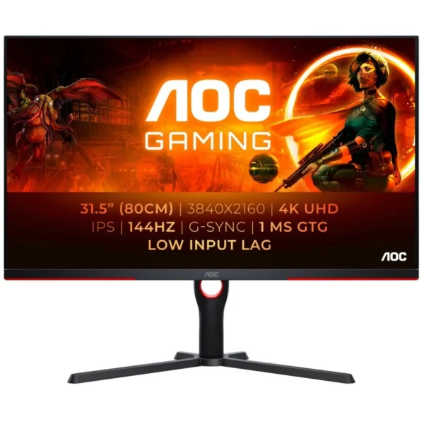 Monitor AOC U32G3X/BK 31.5" LED IPS UltraHD 4K 1ms 144Hz G-Sync