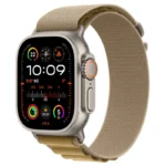 Apple Watch Ultra 2 GPS + Cellular 49mm Titânio Natural com Bracelete Loop Alpine S Bronze