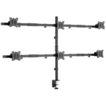 Suporte Equip de Secretária para 6 Ecrãs 17"-32" VESA 7KG Preto