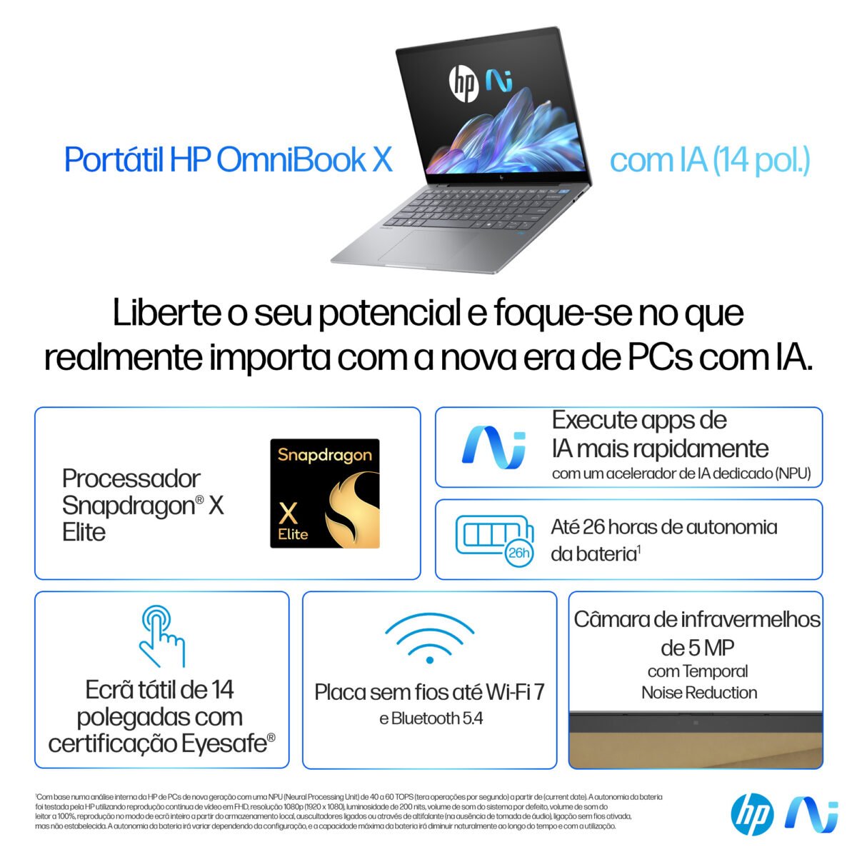 Portátil HP OmniBook X 14-fe0003np X Elite 14" 2,2 K 32GB 512GB W11H - Image 12