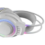 Headset Gaming Mars Gaming MH124 FRGB Microfone Flexível e Controlador de Volume Branco - Image 4
