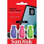 Pen Drive Sandisk Cruzer Blade 32GB USB 2.0 Pack Triple - Image 2