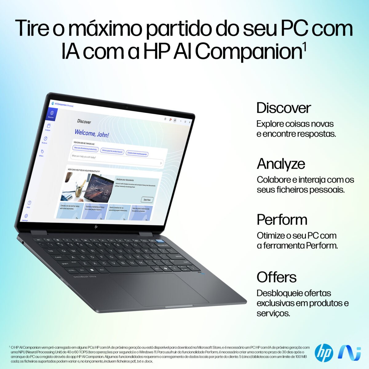 Portátil 2 em 1 HP Omnibook Ultra Flip14-fh0004np 14'' 2.8K OLED Touch Ultra 7 258V 32GB 1TB W11H - Image 10