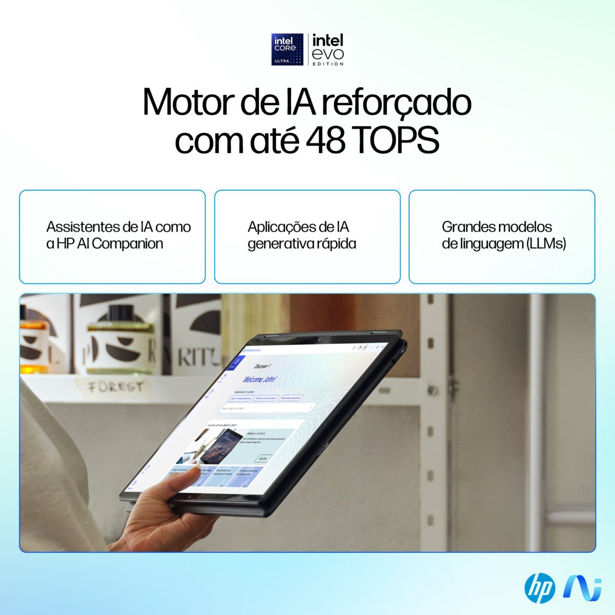 Portátil 2 em 1 HP Omnibook Ultra Flip14-fh0004np 14'' 2.8K OLED Touch Ultra 7 258V 32GB 1TB W11H - Image 12
