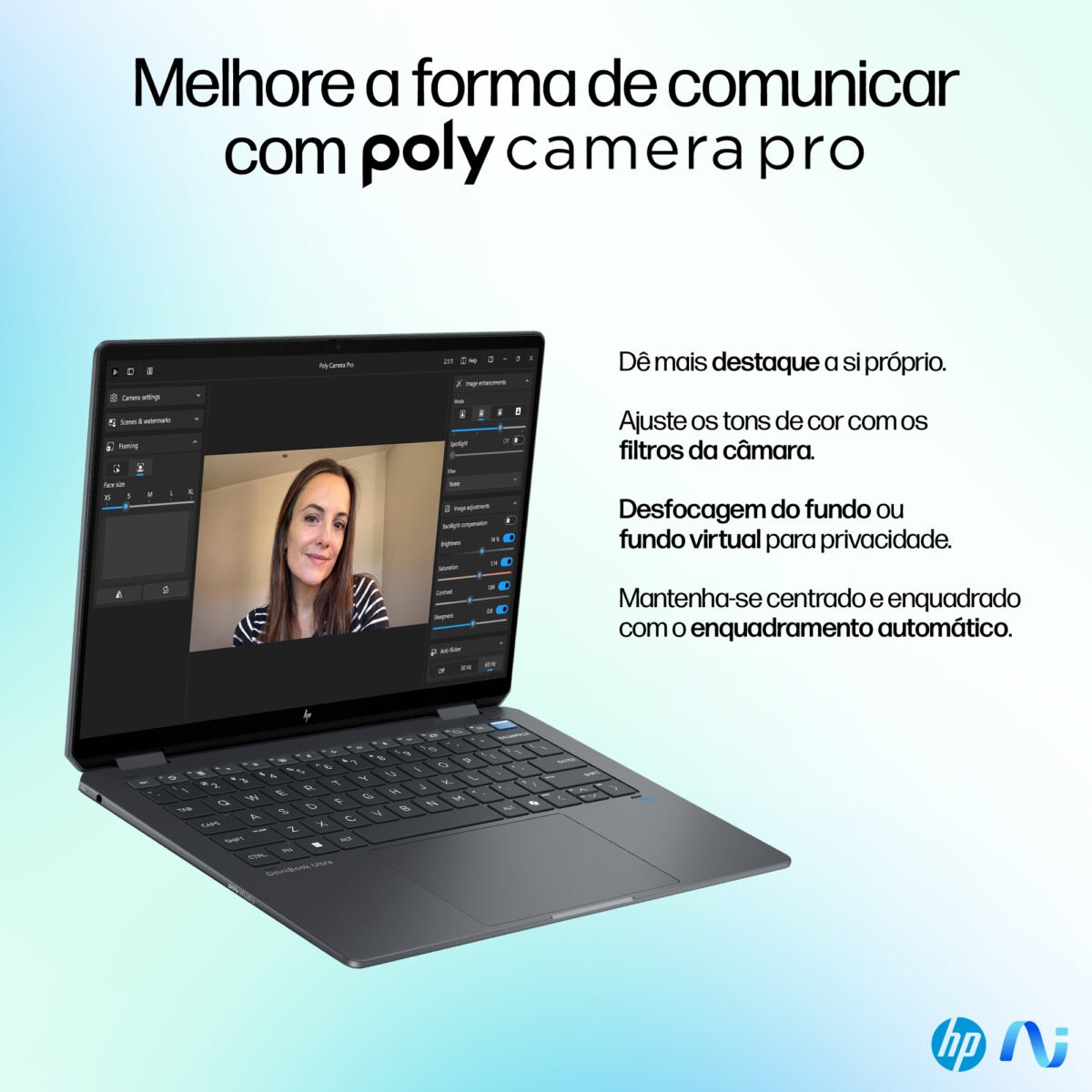 Portátil 2 em 1 HP Omnibook Ultra Flip14-fh0004np 14'' 2.8K OLED Touch Ultra 7 258V 32GB 1TB W11H - Image 4