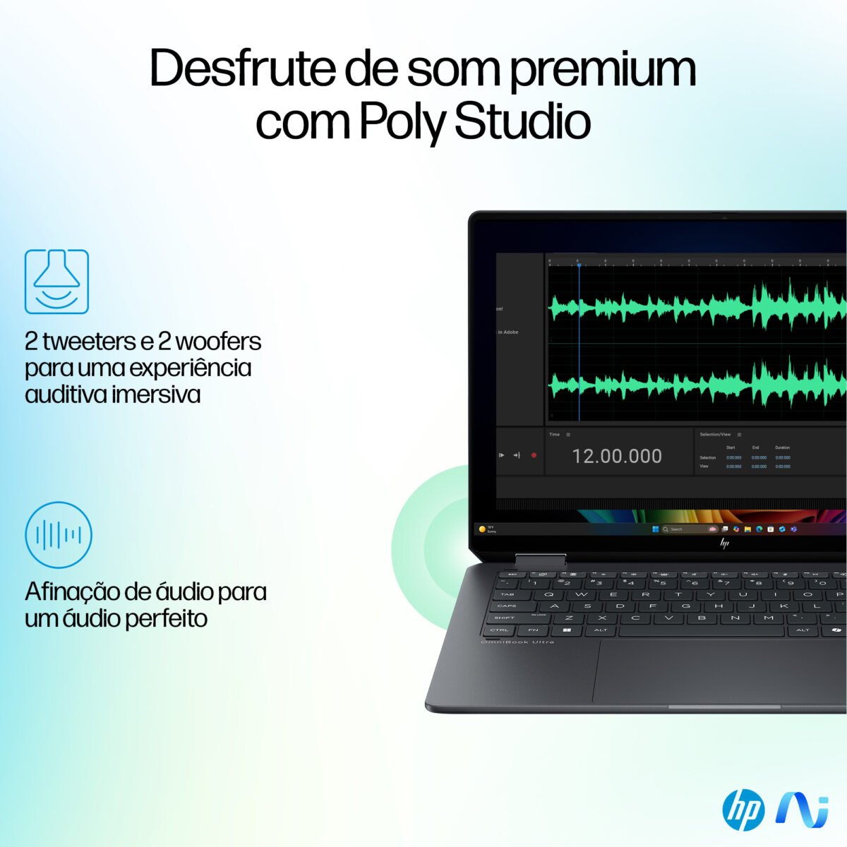 Portátil 2 em 1 HP Omnibook Ultra Flip14-fh0004np 14'' 2.8K OLED Touch Ultra 7 258V 32GB 1TB W11H - Image 3