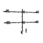 Suporte Equip de Secretária para 6 Ecrãs 17"-32" VESA 7KG Preto - Image 4