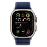 Apple Watch Ultra 2 GPS + Cellular 49mm Titânio Natural com Bracelete Loop Trail S/M Azul - Image 5