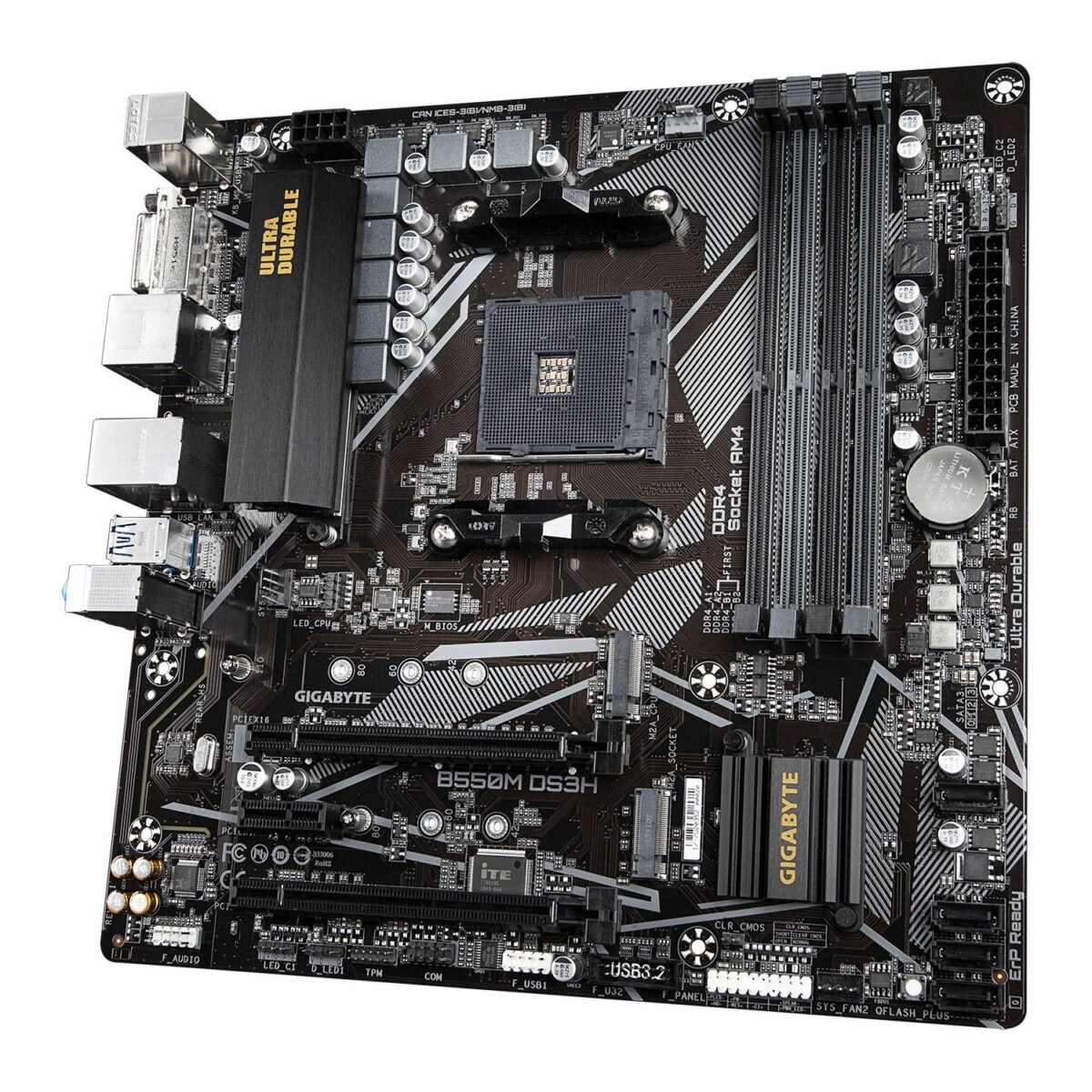 Motherboard Micro-ATX Gigabyte B550M DS3H AC DDR4 SktAM4 - Image 2