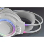 Headset Gaming Mars Gaming MH124 FRGB Microfone Flexível e Controlador de Volume Branco - Image 2