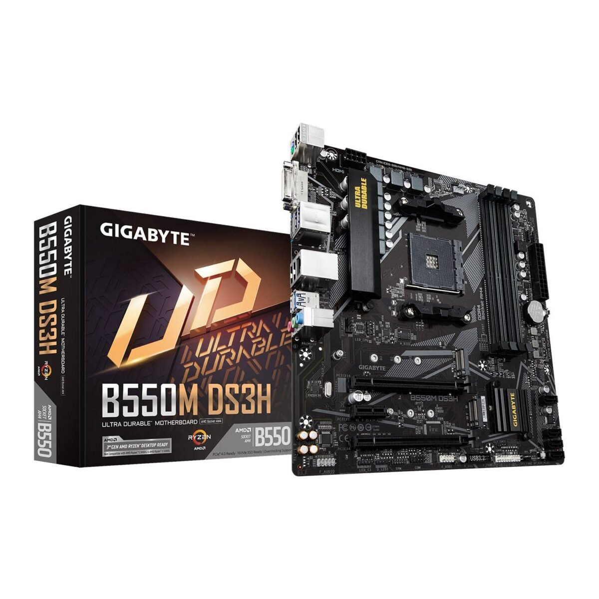 Motherboard Micro-ATX Gigabyte B550M DS3H AC DDR4 SktAM4 - Image 1