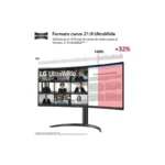 Monitor LG 34WR55QK-B 34" LED VA UltraWide QHD 100Hz 5 ms Curvo - Image 4