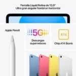 Apple iPad 2024 10.9" WiFi+Cellular 256GB Amarelo - Image 3