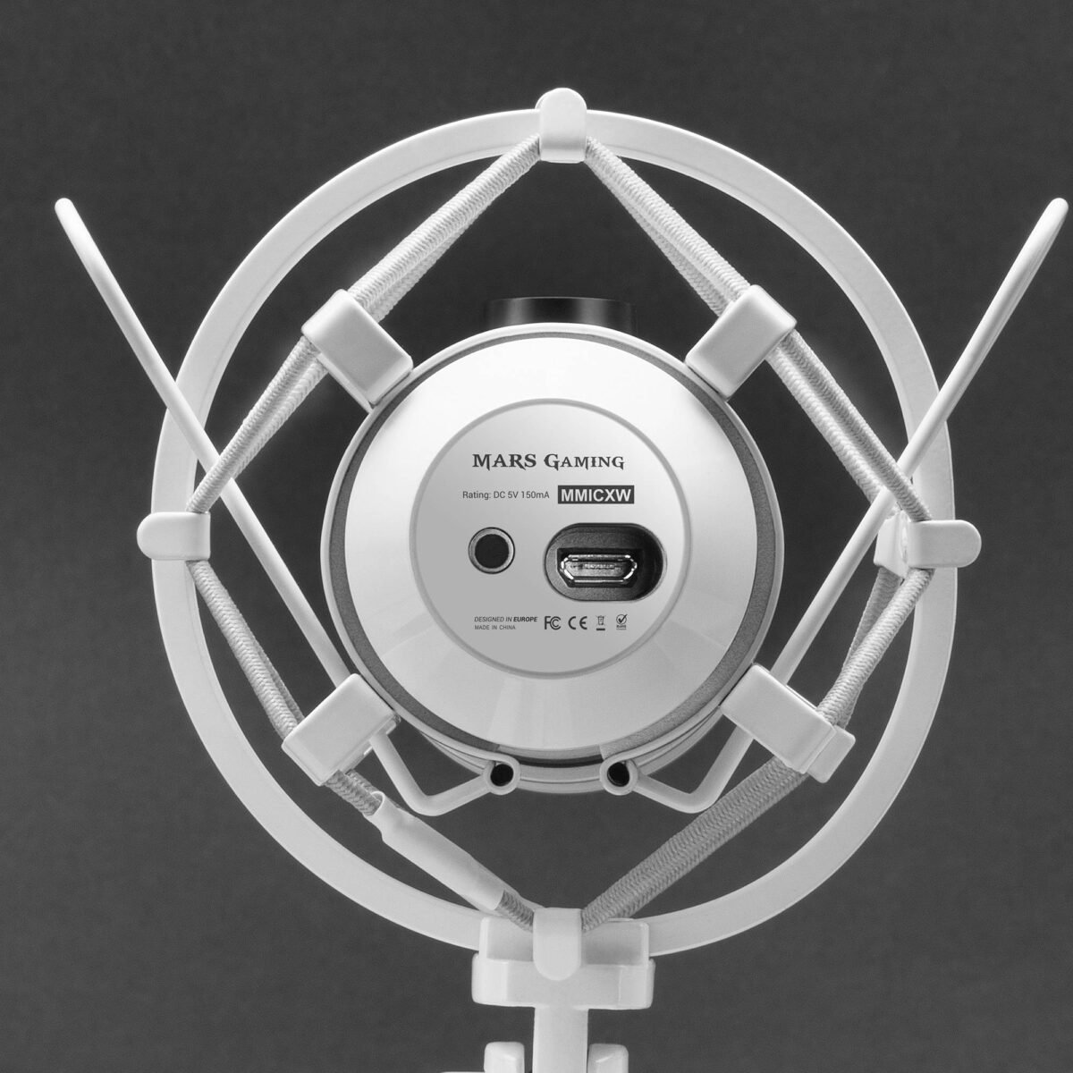 Microfone Condensador Cardióide Mars Gaming MMICX 96Khz 24-bit USB Branco - Image 2