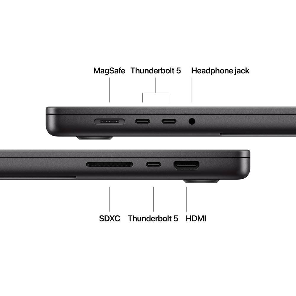 Apple MacBook Pro Max 16.2" M4 Max CPU 14‑core GPU 32‑core 36GB 1TB Preto Sideral - Image 3