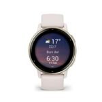 Smartwatch Garmin Vívoactive 5 Rebordo em Alumínio Creme Dourado com Caixa Marfim e Bracelete em Silicone - Image 3