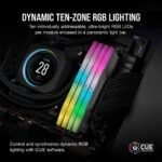 Memória RAM Corsair Vengeance RGB 32GB (2x16GB) DDR5 6400MHz CL36 Preta - Image 3