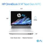 Portátil HP OmniBook X 14-fe1002np 14'' 2.2K+ 16GB 1TB W11H Prata glaciar - Image 9