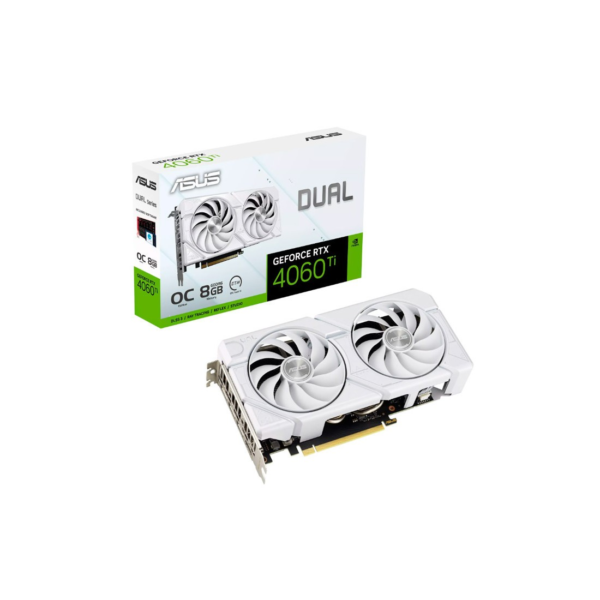 Placa Gráfica Asus Dual GeForce RTX 4060 Ti EVO OC Edition 8GB GDDR6 Branco