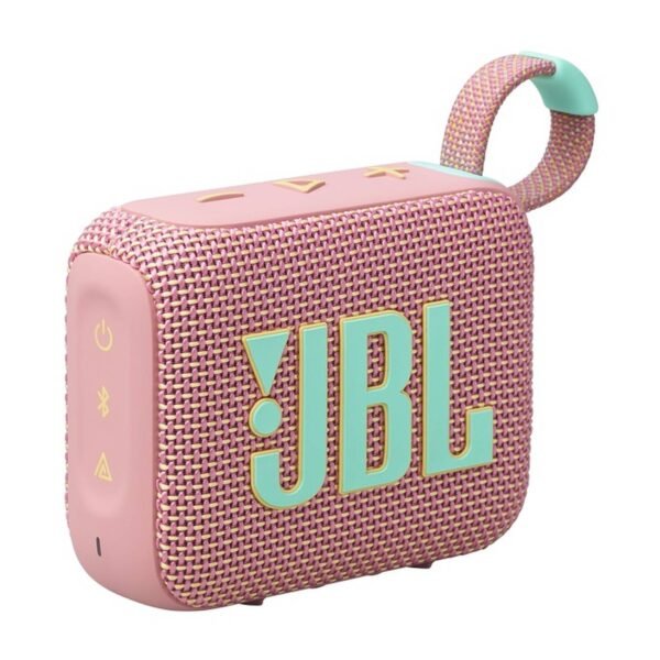 Coluna Portátil JBL Go 4, Bluetooth 5.3, Resistente à Água e Pó (IP67), Até 7h Autonomia + 2h Extra Playtime Boost, Rosa