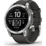 Smartwatch Garmin Fēnix 7 47mm Standard Edition Prateado c/ Bracelete Grafite