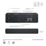 Teclado Logitech MX Keys S Bluetooth PT Graphite + Rato Óptico Logitech MX Master 3s Wireless/Bluetooth 8000DPI Graphite - Image 3