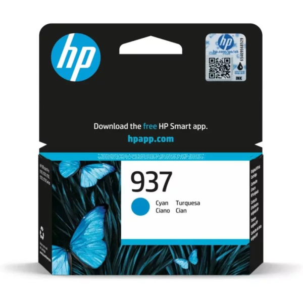 Tinteiro HP Original 937 Ciano