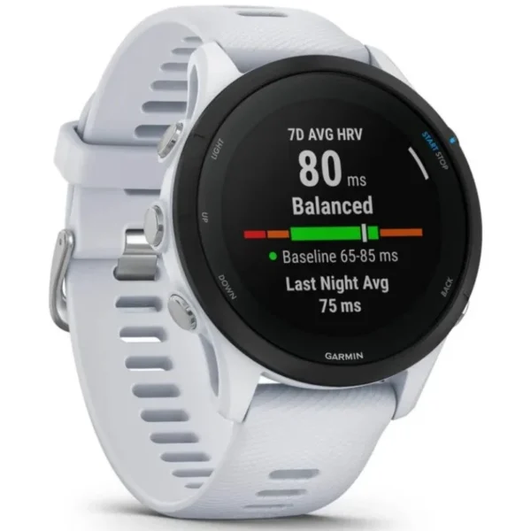 Smartwatch Garmin Forerunner 255 Music 46mm Branco