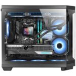 Caixa Mars Gaming MC-3TCOREM Micro-ATX Vidro Temperado Triplo Duas Câmaras e USB-C Preta - Image 4