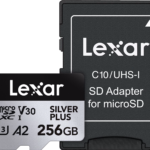 Cartão de Memória Lexar Professional Silver Plus MicroSD/SD - 205MB/s - 256GB
