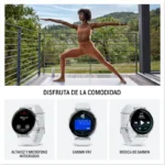 Smartwatch Garmin Venu 3 45mm Moldura Aço Inoxidável com Caixa e Bracelete de Silicone Branco - Image 4