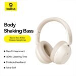 Headphones Baseus Bass 35 Max Wireless Stellar White - Image 4
