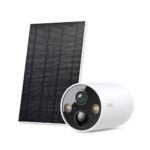 Câmara de Segurança TP-Link Tapo C425 Kit 2K QHD 4MP Outdoor IP66 Security Wi-Fi com Bateria + Suporte Magnético + Painel Solar