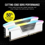 Memória RAM Corsair Vengeance RGB 64GB (2x32GB) DDR5-6000MHz CL30 Branca - Image 3