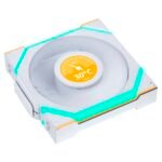 Ventoinha 120mm Lian Li Uni Fan SL120 LCD Wireless RGB 4 Pinos PWM Branca - Image 4