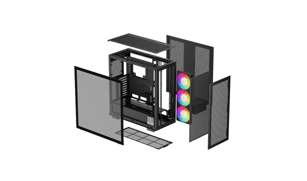 Caixa DeepCool Morpheus E-ATX Vidro Temperado ARGB Preta - Image 9