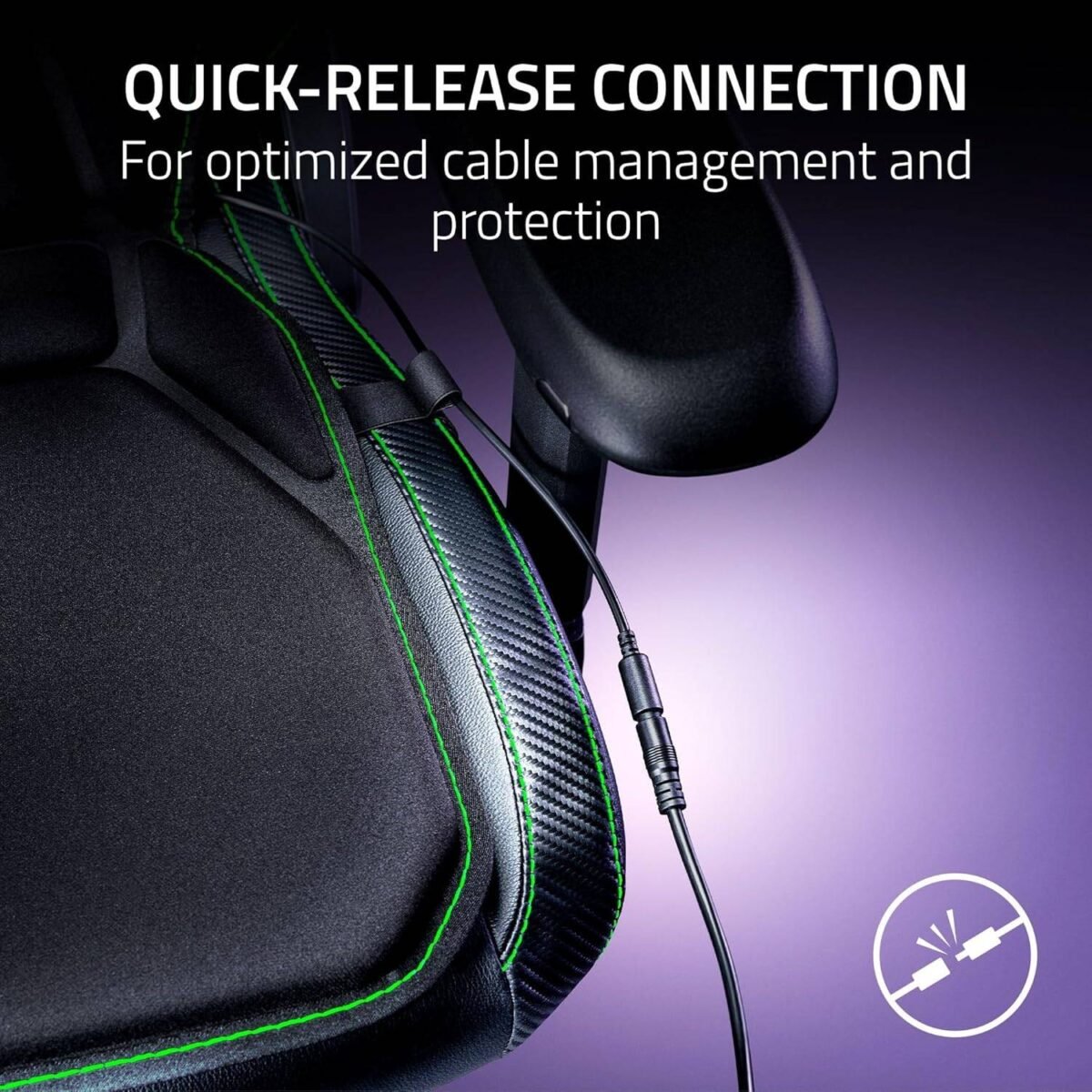 Almofada Razer Háptica Freyja Gaming Seat Cushion Preta - Image 6