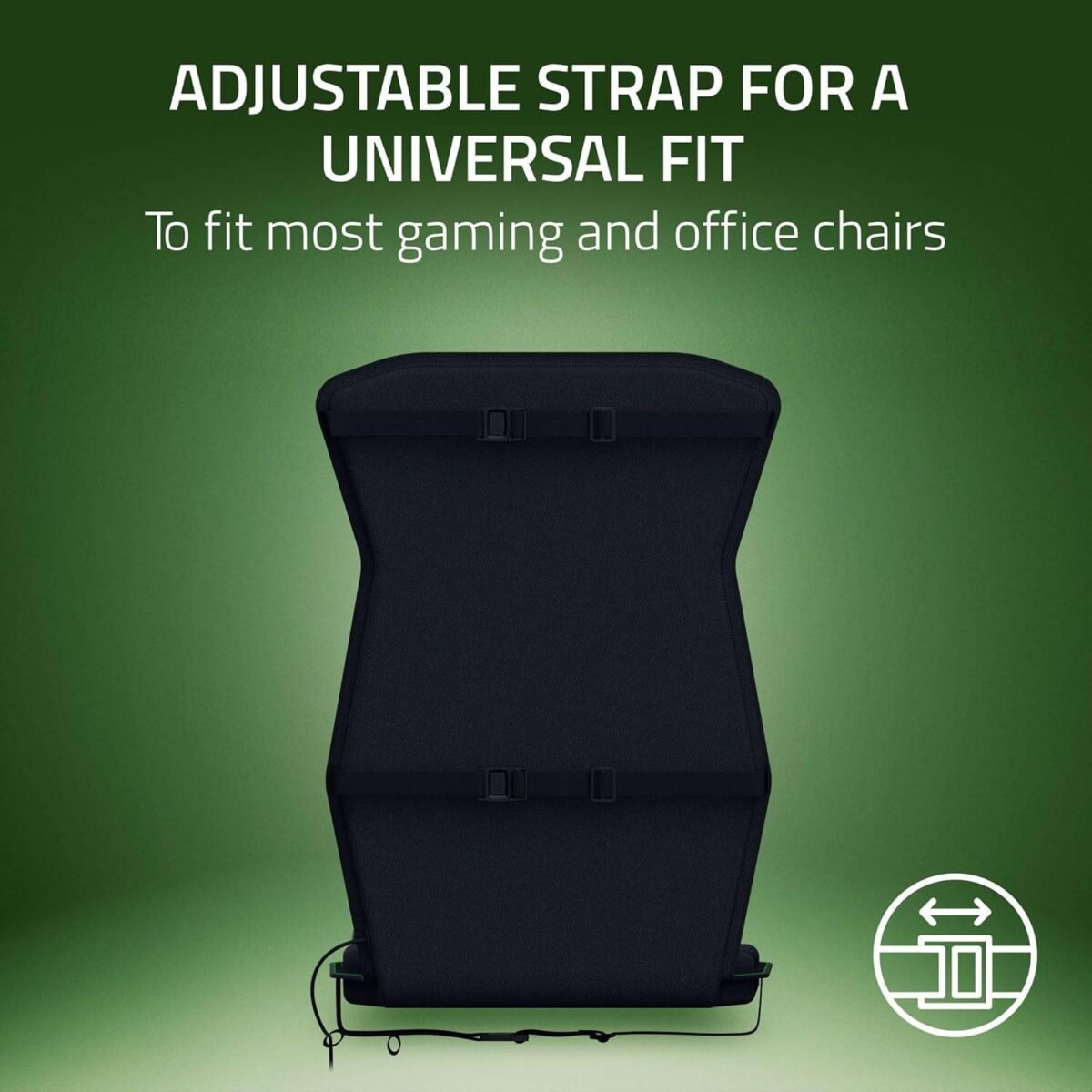 Almofada Razer Háptica Freyja Gaming Seat Cushion Preta - Image 7