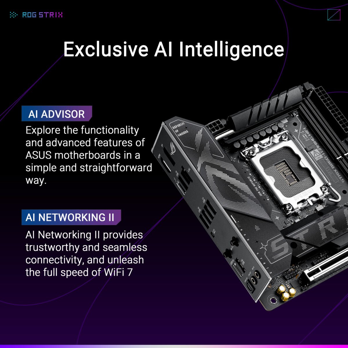 Motherboard Asus ROG Strix B860-I Gaming WiFi DDR5 LGA 1851 - Image 9
