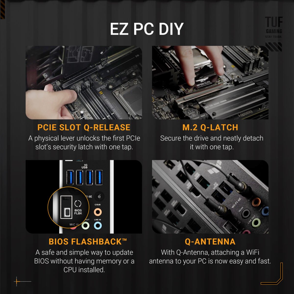 Motherboard Asus TUF GAMING B850M-PLUS WIFI Skt AM5 - Image 4