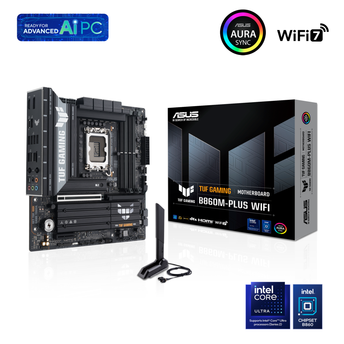 Motherboard Asus TUF GAMING Intel B860 DDR5 B860M-PLUS WIFI Skt 1851 - Image 1