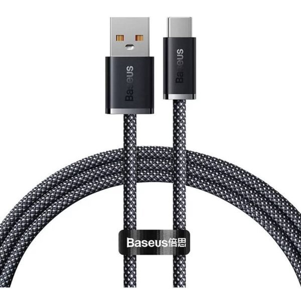 Cabo Baseus Dynamic Series USB-A p/ USB-C PD 100W 1m Preto