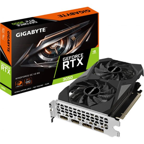 Placa Gráfica GIGABYTE GeForce RTX 3050 WindForce 2 V2 6GB GDDR6