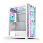 Caixa ATX Montech X3 Glass RGB Vidro Temperado Branco